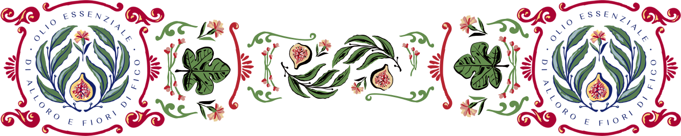 Olio essenziale di alloro e fiori di fico